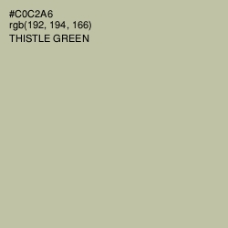 #C0C2A6 - Thistle Green Color Image
